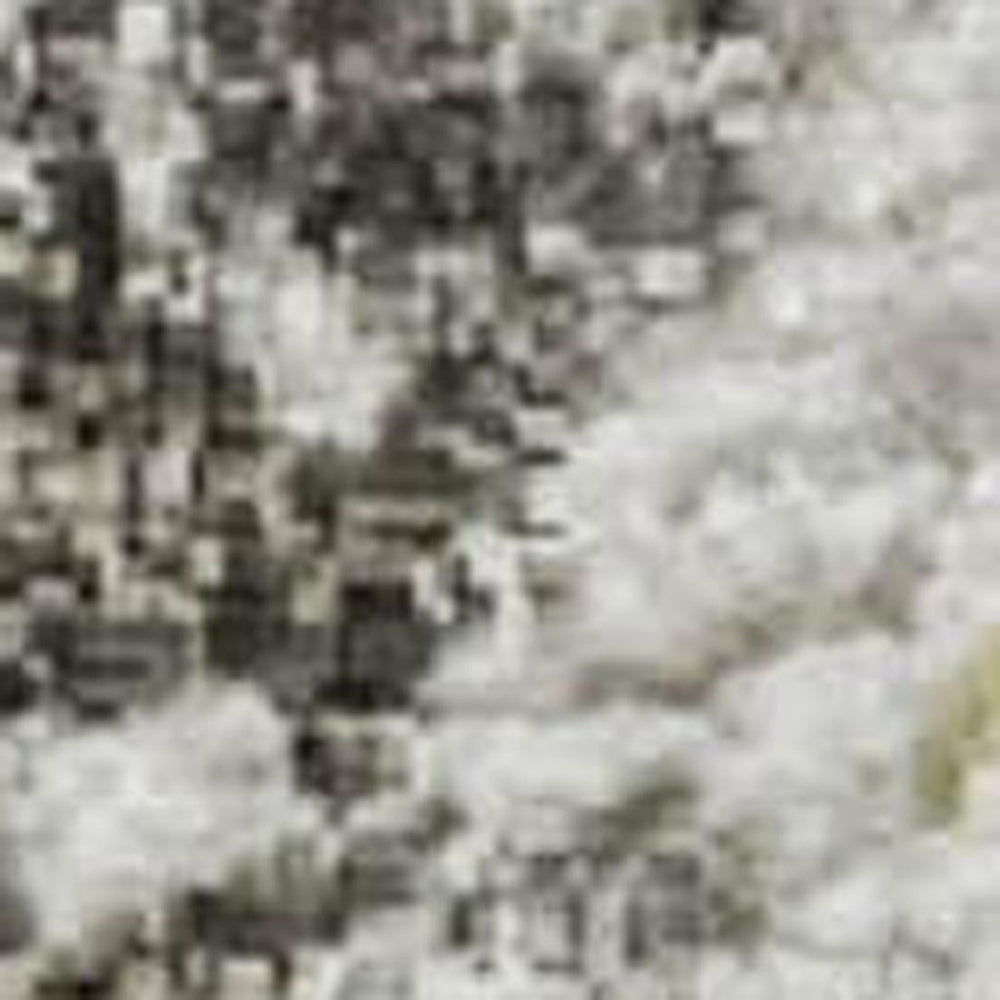 HomeRoots 9' X 12' Washable Yellow and Ivory Abstract Area Rug with UV Protection for Family-Friendly Spaces 705652