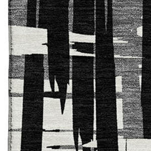 HomeRoots 5' X 8' Striped Washable Area Rug with UV Protection - Durable, Stylish, and Perfect for Busy Homes 705655