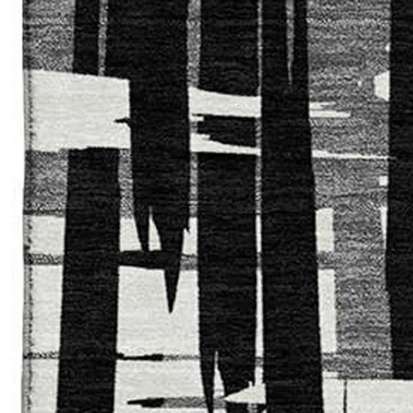 HomeRoots 5' X 8' Striped Washable Area Rug with UV Protection - Durable, Stylish, and Perfect for Busy Homes 705655