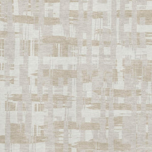 HomeRoots 9' X 12' Ivory and Tan Striped Washable Area Rug - Durable, Stain-Resistant with UV Protection! 705682