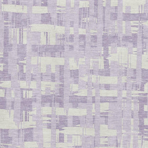 HomeRoots 8' X 10' Stylish Lavender & Ivory Striped Washable Area Rug with UV Protection for Busy Homes 705687