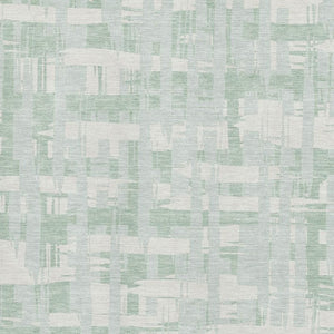 HomeRoots 5' X 8' Mint Green Striped Area Rug with UV Protection – Durable, Washable, Ideal for Indoor Spaces 705691