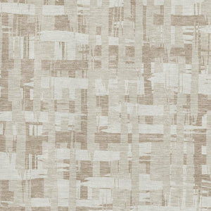 HomeRoots 8' X 10' Durable Taupe & Beige Striped Area Rug - Washable, UV Protected, Ideal for Busy Homes 705717