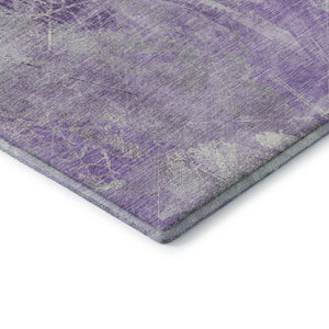 HomeRoots 5' X 8' Lavender Floral Washable Area Rug with UV Protection – Durable, Stylish & Easy-Care Design 705739