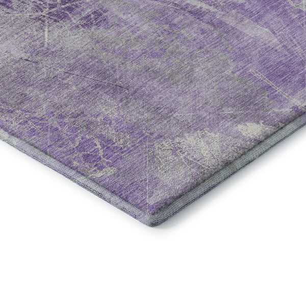 HomeRoots 5' X 8' Lavender Floral Washable Area Rug with UV Protection – Durable, Stylish & Easy-Care Design 705739