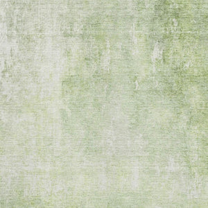 HomeRoots 8' X 10' Artichoke Green & Ivory Abstract Area Rug - Washable, UV Protected, Durable for Everyday Life 705783
