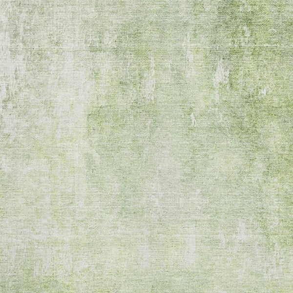 HomeRoots 8' X 10' Artichoke Green & Ivory Abstract Area Rug - Washable, UV Protected, Durable for Everyday Life 705783
