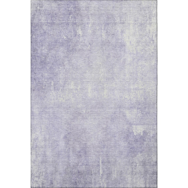 HomeRoots 10' X 14' Lavender and Ivory Abstract Area Rug - Washable, Stain Resistant, UV Protected for Style 705797