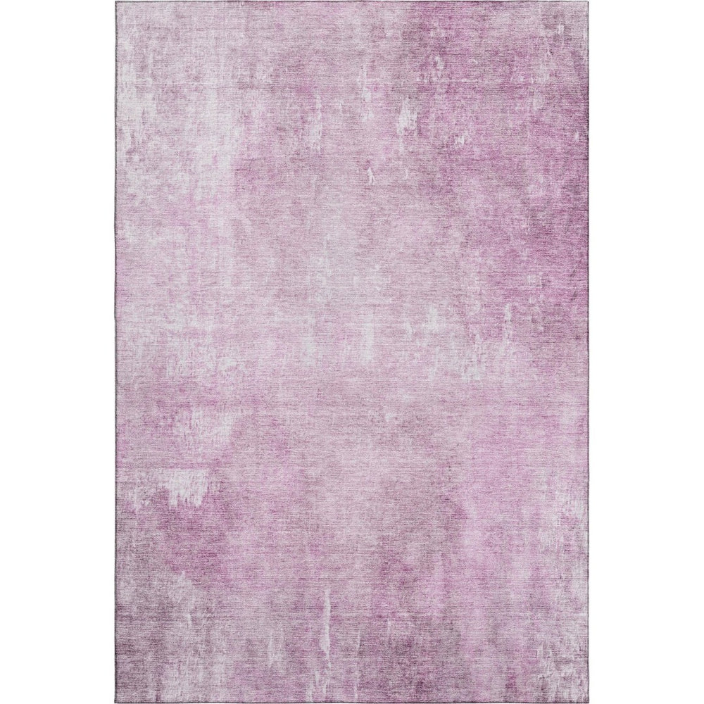 HomeRoots 5' X 8' Pink And Ivory Abstract Area Rug - Durable, Washable, UV-Protected for Modern Homes & Kids 705799
