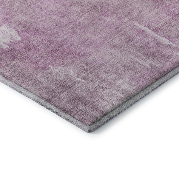 HomeRoots 8' Pink And Ivory Abstract Round Rug - Washable, UV Protected, Non-Slip, Perfect for Any Room! 705800