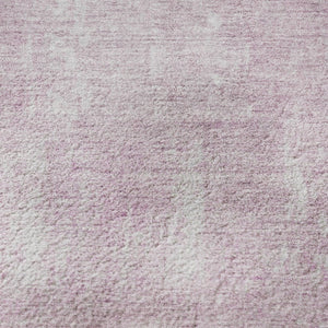 HomeRoots 8' Pink And Ivory Abstract Round Rug - Washable, UV Protected, Non-Slip, Perfect for Any Room! 705800