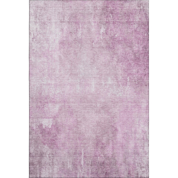 HomeRoots 10' X 14' Pink And Ivory Abstract Area Rug - Washable, UV Protected, Stylish & Durable for High-Traffic Areas 705803