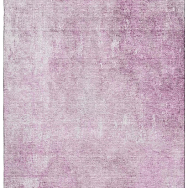 HomeRoots 10' X 14' Pink And Ivory Abstract Area Rug - Washable, UV Protected, Stylish & Durable for High-Traffic Areas 705803