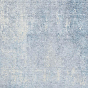 HomeRoots 10' Sky Blue and Ivory Abstract Area Rug - Washable, UV Protected, Stain Resistant for Busy Homes 705809