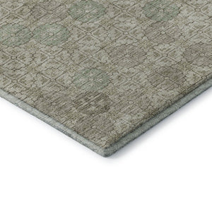 HomeRoots 10' X 14' Beige and Taupe Geometric Area Rug - Washable, UV Protected, Stylish & Stain Resistant! 705935