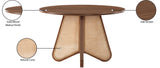 Butterfly Brown Dining Table 705Walnut-T Meridian Furniture