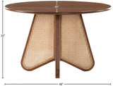 Butterfly Brown Dining Table 705Walnut-T Meridian Furniture