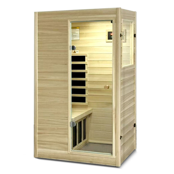 English Elm Xy-909mb-l European Aspen Far Infrared Sauna with Bluetooth and Digital Controls W5628S00005