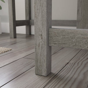 English Elm Corner Computer Desk with Pull-Out Keyboard Drawer, Brown Engineered Wood, Compact Sturdy Workstation B356P402667