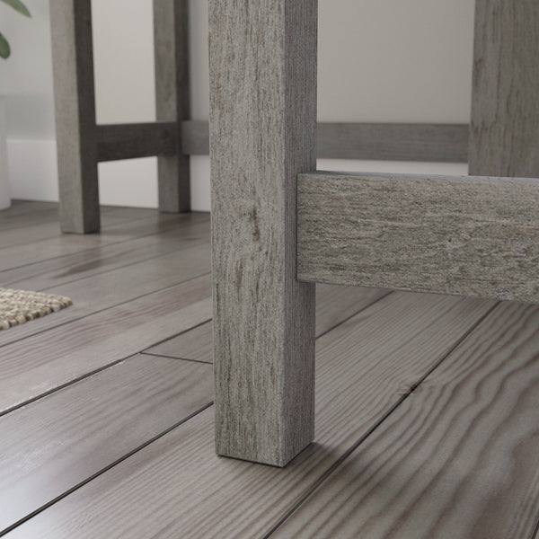 English Elm Corner Computer Desk with Pull-Out Keyboard Drawer, Brown Engineered Wood, Compact Sturdy Workstation B356P402667