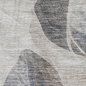 HomeRoots 8' X 10' Washable Abstract Area Rug in Beige, Blue & Ivory - Stain-Resistant with UV Protection! 706173
