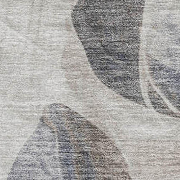 HomeRoots 8' X 10' Washable Abstract Area Rug in Beige, Blue & Ivory - Stain-Resistant with UV Protection! 706173