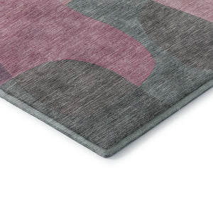 HomeRoots 10' X 14' Blush & Sage Abstract Washable Area Rug - Stylish, Durable, UV-Protected for Every Space 706253