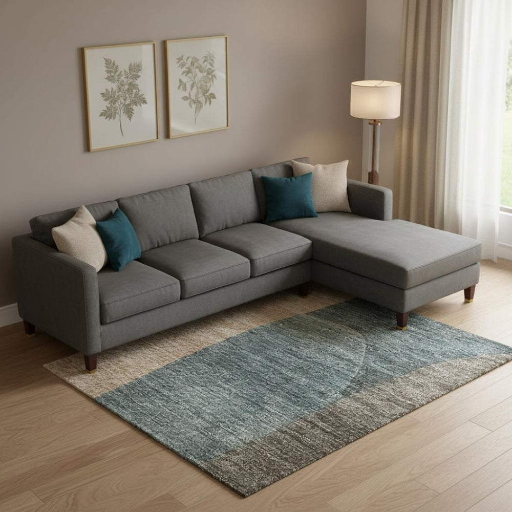 HomeRoots 10' X 14' Sage Peach Rust Abstract Area Rug – Stylish, Washable, UV-Protected, Durable & Easy Care! 706283