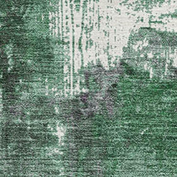 HomeRoots 8' X 10' Emerald & Purple Abstract Area Rug – Washable, UV-Protected, Stain-Resistant Design for Homes 706347