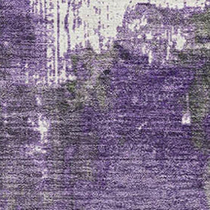 HomeRoots 9' X 12' Abstract Olive Green and Purple Washable Area Rug with UV Protection for High-Traffic Rooms 706360