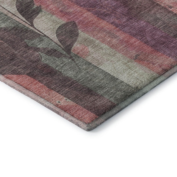 HomeRoots 8' X 10' Blush & Gray Floral Area Rug – Durable, Washable, UV-Protected for Stylish Living Spaces 706383