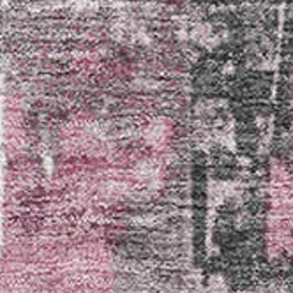 HomeRoots 8' X 10' Washable Blush and Gray Striped Area Rug - Durable, UV-Protected, Perfect for Busy Homes! 706413