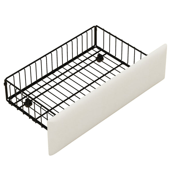 English Elm Twin Size Daybed With Storage Drawers, Led Lights & Charging Station – Stylish Beige Upholstered Design W1580S00022-GIGA