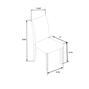 English Elm Sarang Faux Marble Black Dining Table with 4 Silver Padded Chairs — Solid Wood MDF, Sturdy Craftsmanship B201P359580