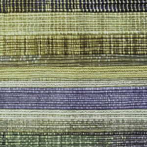 HomeRoots 10' X 14' Striped Washable Area Rug in Artichoke Green & Purple - UV Protected, Durable & Stylish! 706445