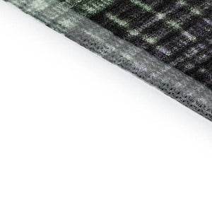 HomeRoots 8' X 10' Bold Purple and Green Striped Washable Area Rug with UV Protection for Active Homes 706455