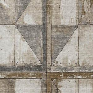 HomeRoots 5' X 8' Beige & Gray Geometric Area Rug - Washable, Stain Resistant, UV Protected for Busy Homes 706489
