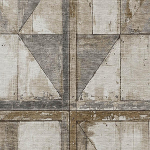 HomeRoots 8' X 10' Beige and Gray Geometric Area Rug - Washable, UV Protected, Non-Slip, Stylish Home Essential 706491