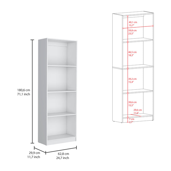 English Elm Lainor 3-Piece Home Bookcase Set with 13 Shelves, Durable Manufactured Wood, Modern Display Storage White 41 L x 28 W x 5 H B070S00270