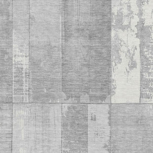 HomeRoots 9' X 12' Gray & Silver Geometric Area Rug - Washable, UV-Protected, Perfect for Busy Homes with Kids & Pets 706546