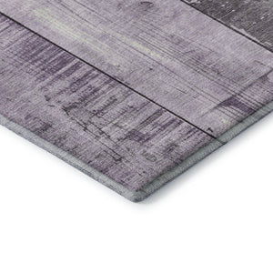 HomeRoots 9' X 12' Purple & Gray Geometric Area Rug - Washable, UV Protected, Perfect for Homes with Kids & Pets 706558