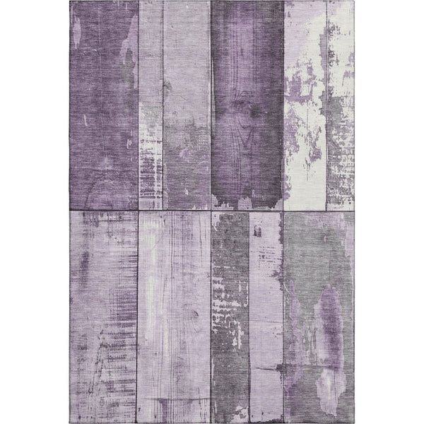 HomeRoots 10' X 14' Purple And Gray Geometric Area Rug – Stylish, Washable, UV-Protected, Perfect for Busy Homes! 706559