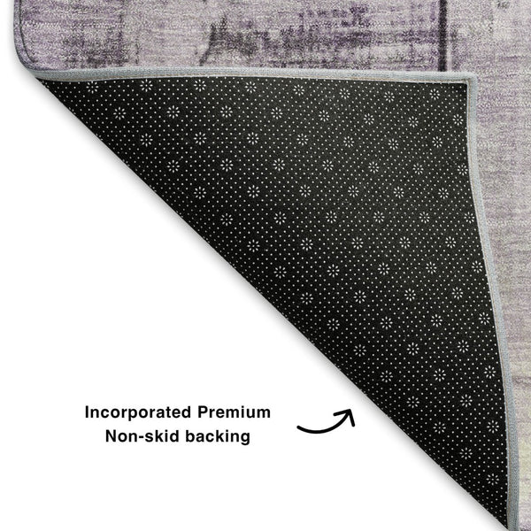 HomeRoots 10' X 14' Purple And Gray Geometric Area Rug – Stylish, Washable, UV-Protected, Perfect for Busy Homes! 706559