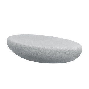 English Elm 55.12''fiberglass Elliptical Coffee Table Faux Stone Matte Finish Low Profile Living Room W2582P407289