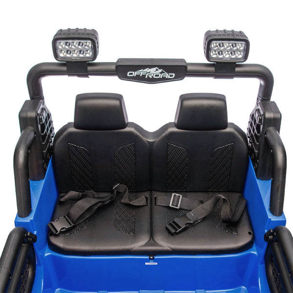English Elm 24v Two-seat Kids Electric Ride on Truck with Parental Remote and Off-road Suspension W1578P375446