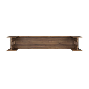 English Elm 62.99-inch Farmhouse Console Table Slim Entryway Sofa Accent with Rustic Wood Finish Walnut W1706P399684