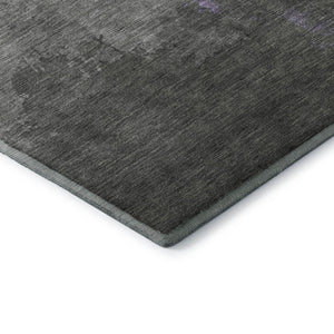 HomeRoots 10' X 14' Contemporary Lavender and Gray Abstract Area Rug with UV Protection for Active Homes 706721
