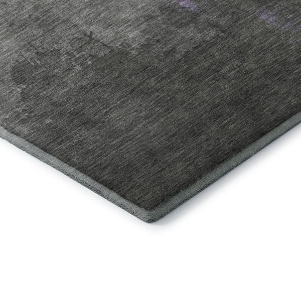 HomeRoots 10' X 14' Contemporary Lavender and Gray Abstract Area Rug with UV Protection for Active Homes 706721