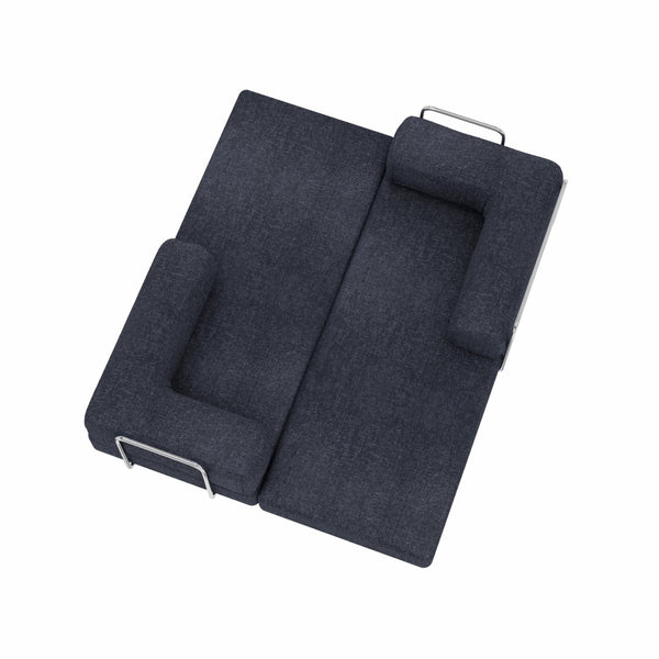 HomeRoots 82" Green Corduroy Convertible Futon Sofa - Modern Comfort & Versatile Sleeper for Any Space 706809