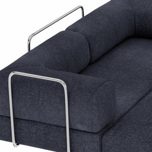 HomeRoots 82" Green Corduroy Convertible Futon Sofa - Modern Comfort & Versatile Sleeper for Any Space 706809
